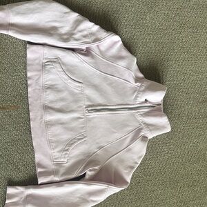 Lululemon Light Pink Scuba Funnel Neck Half-Zip (xs/s)